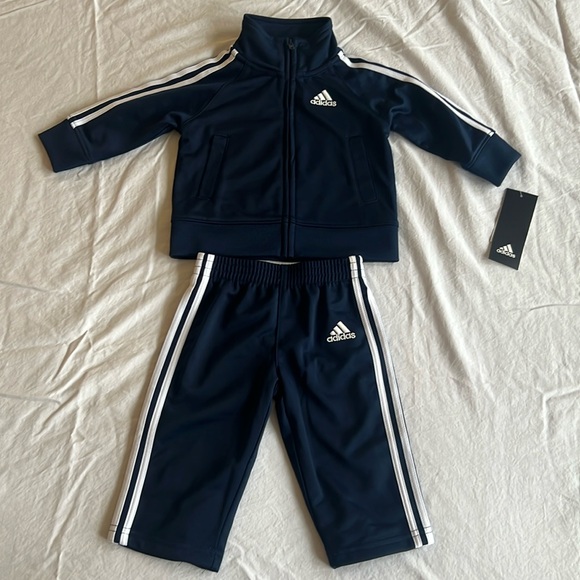 Adidas Track Suit Navy Blue Baby 6 month New with tags - Picture 1 of 2